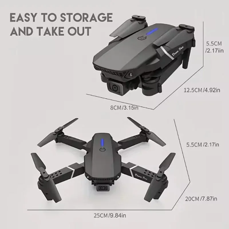 E88Pro 4K Foldable RC Drone 6